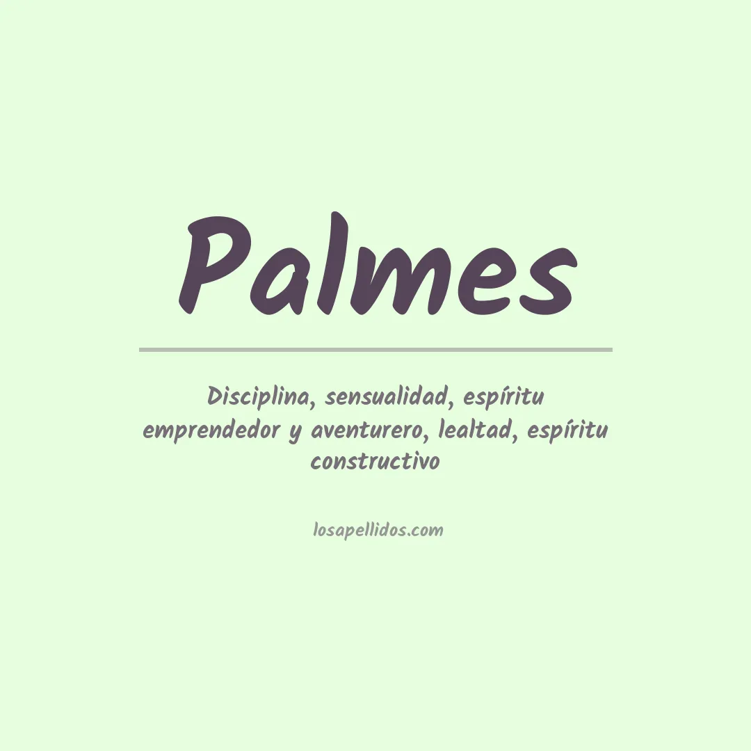 Apellido Palmes