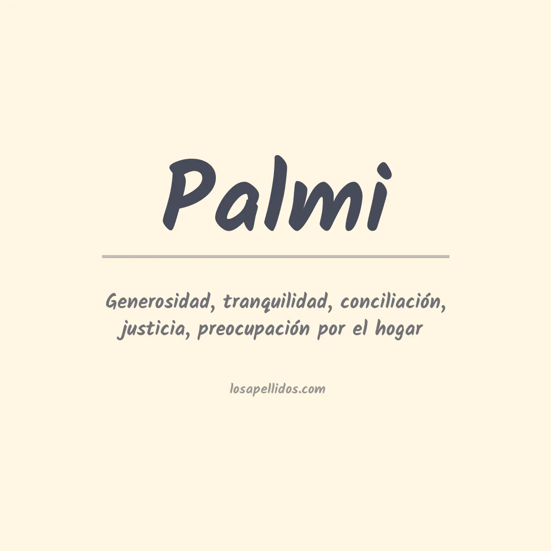 Apellido Palmi