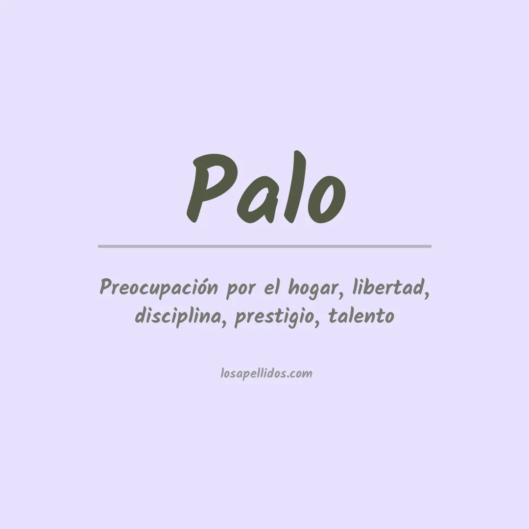 Apellido Palo