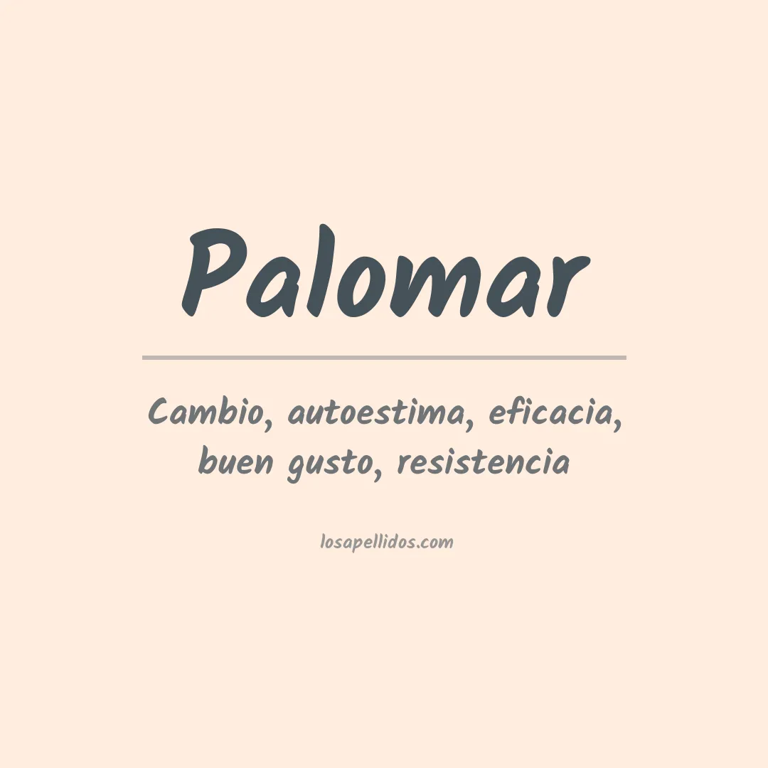 Apellido Palomar