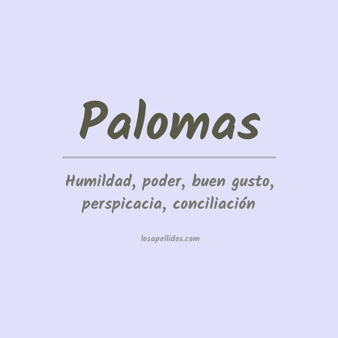 Apellido Palomas