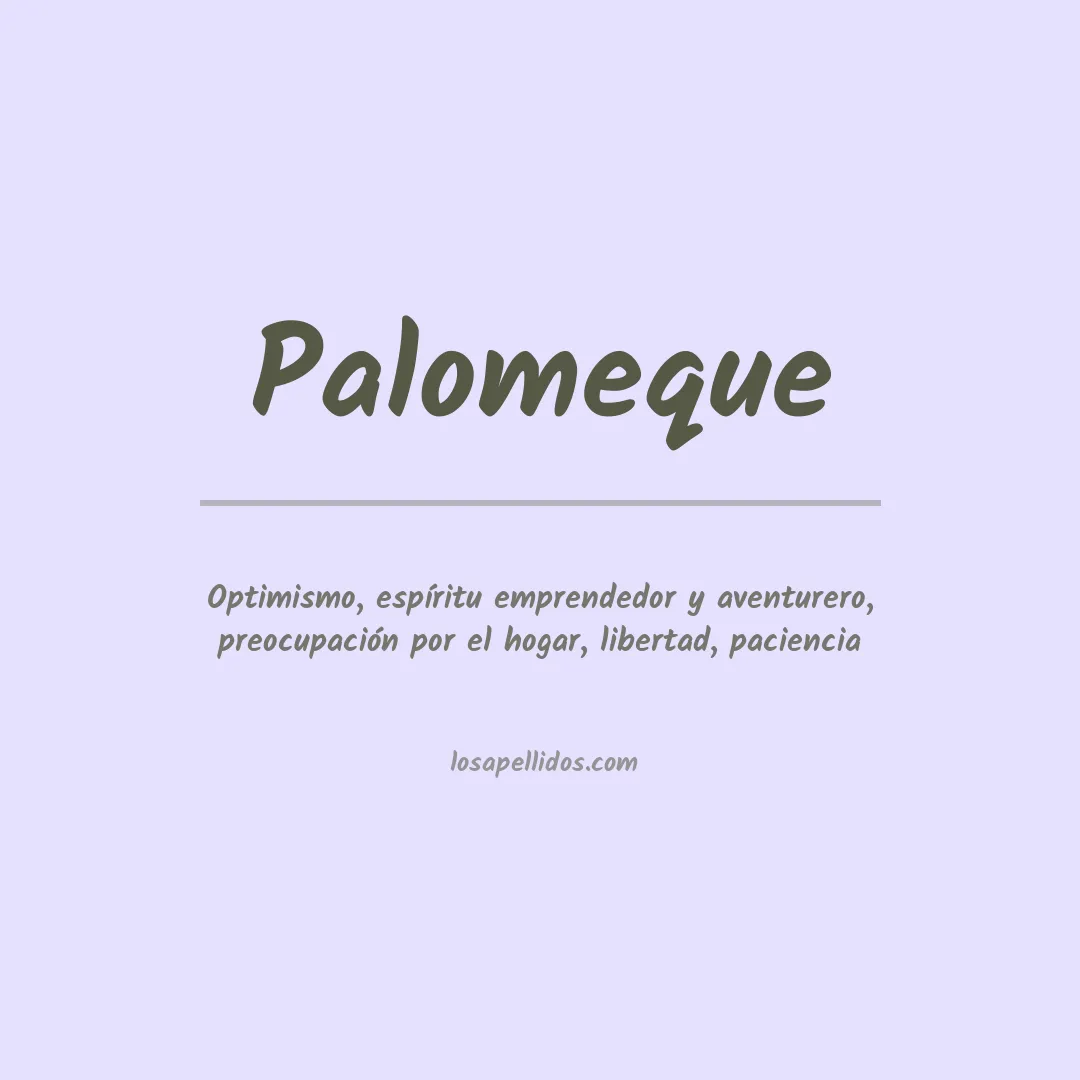 Apellido Palomeque