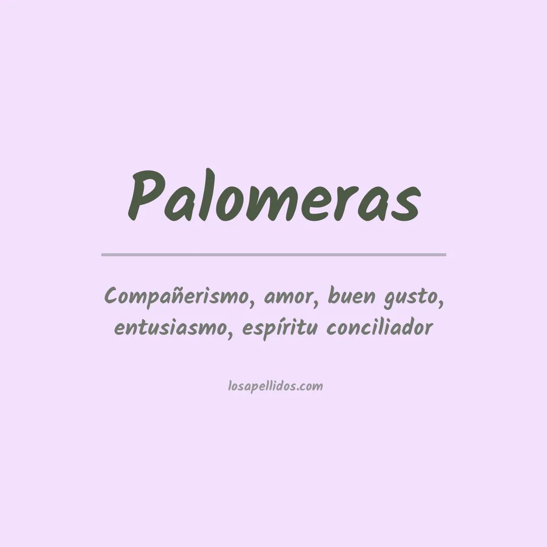 Apellido Palomeras