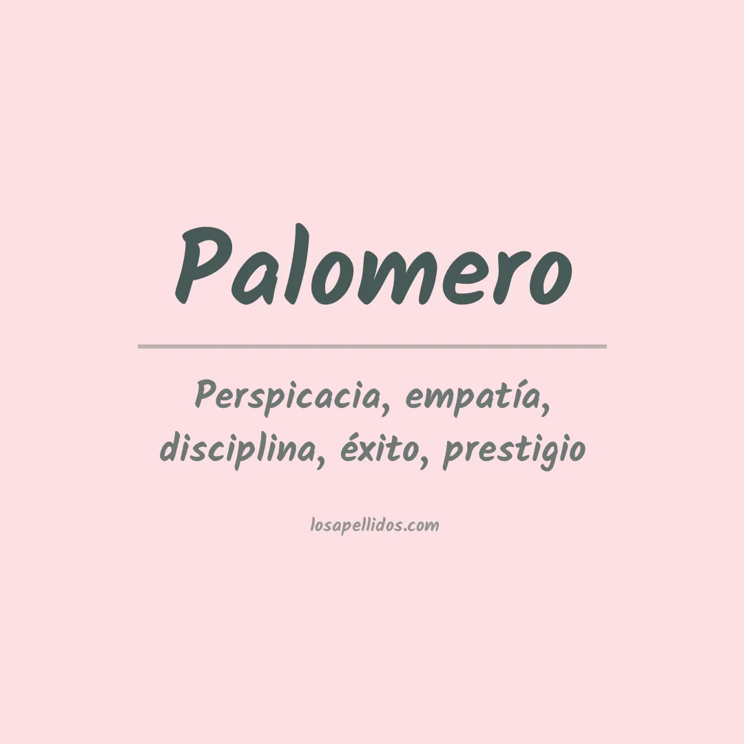 Apellido Palomero
