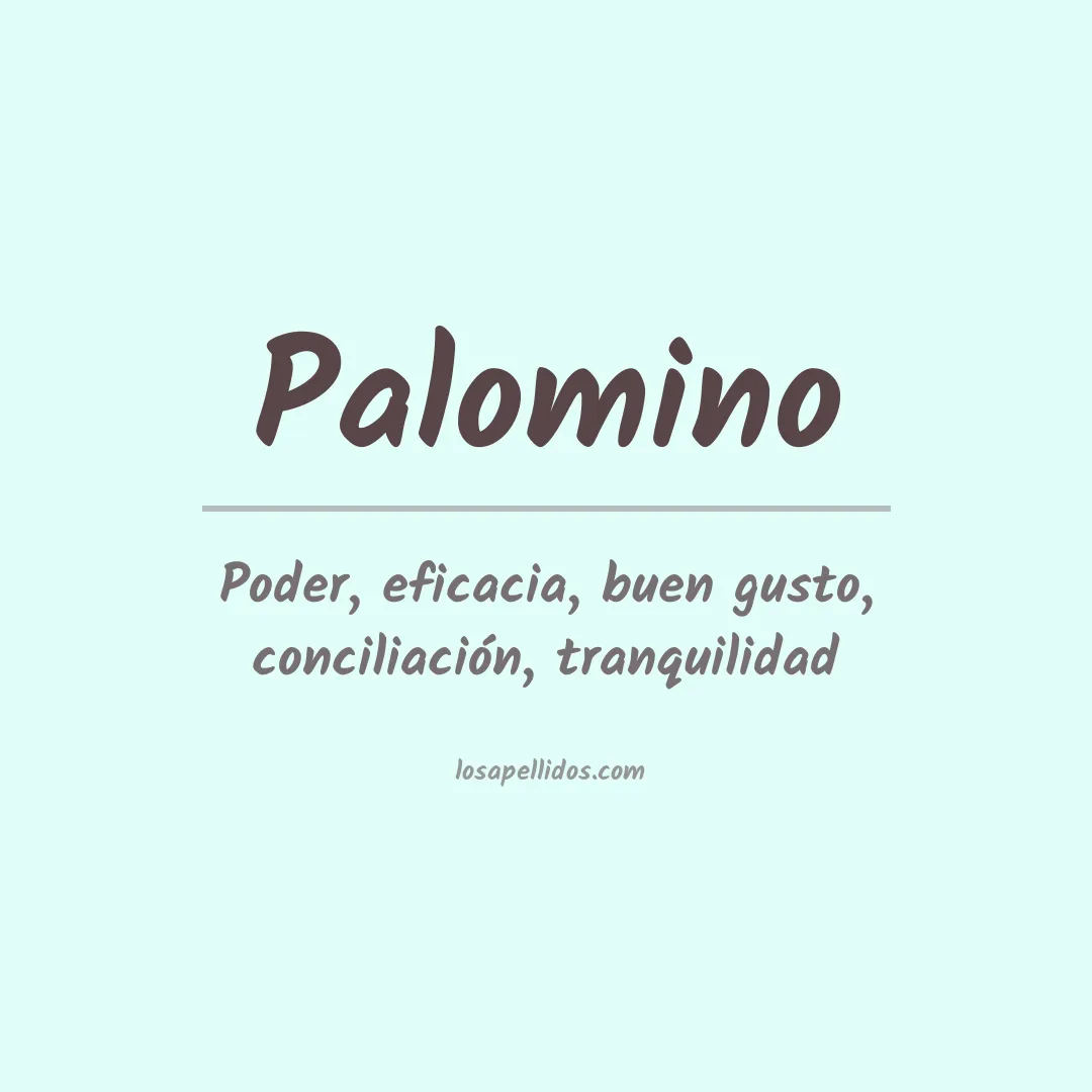 Apellido Palomino