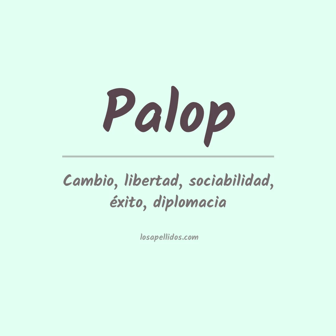 Apellido Palop