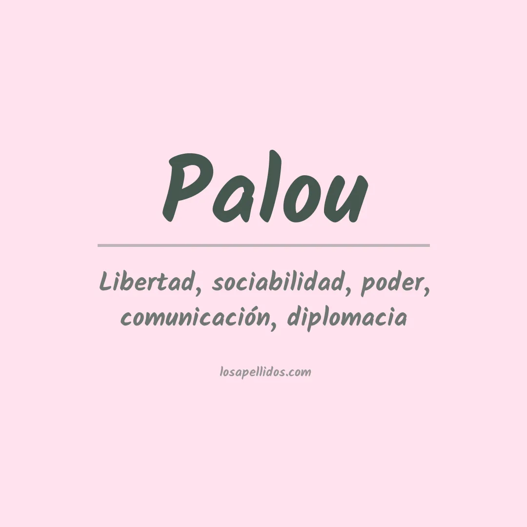 Apellido Palou