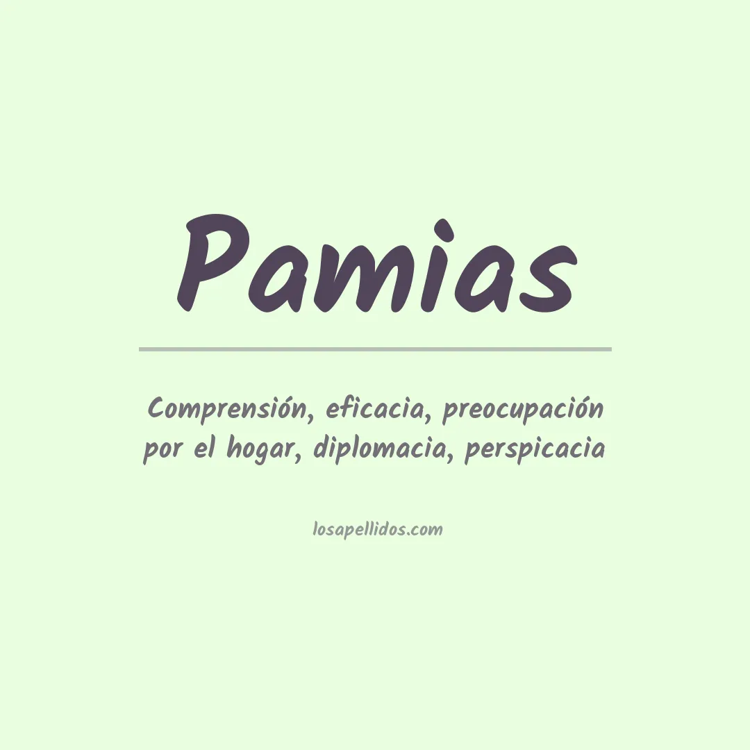 Significado del Apellido Pamias