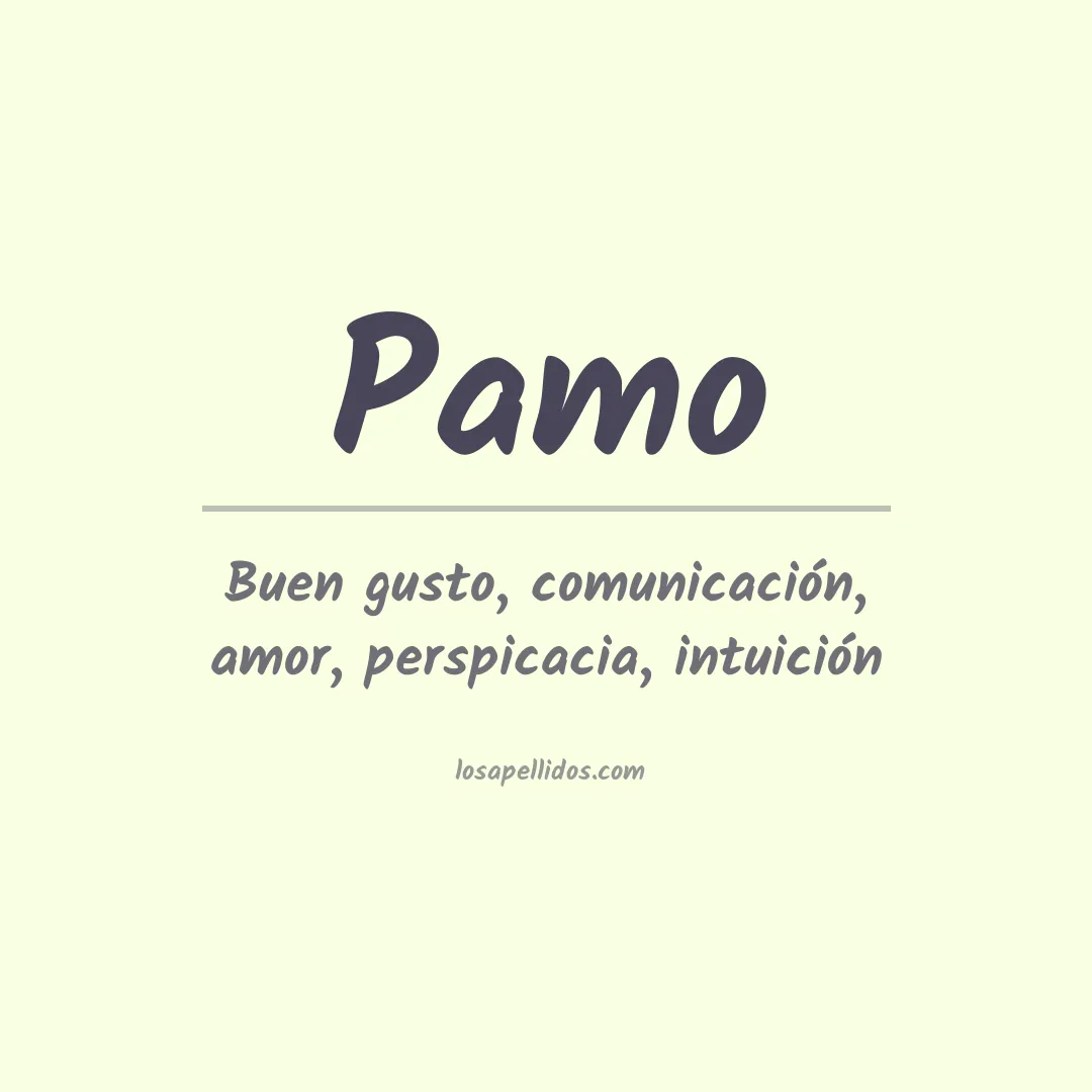 Apellido Pamo