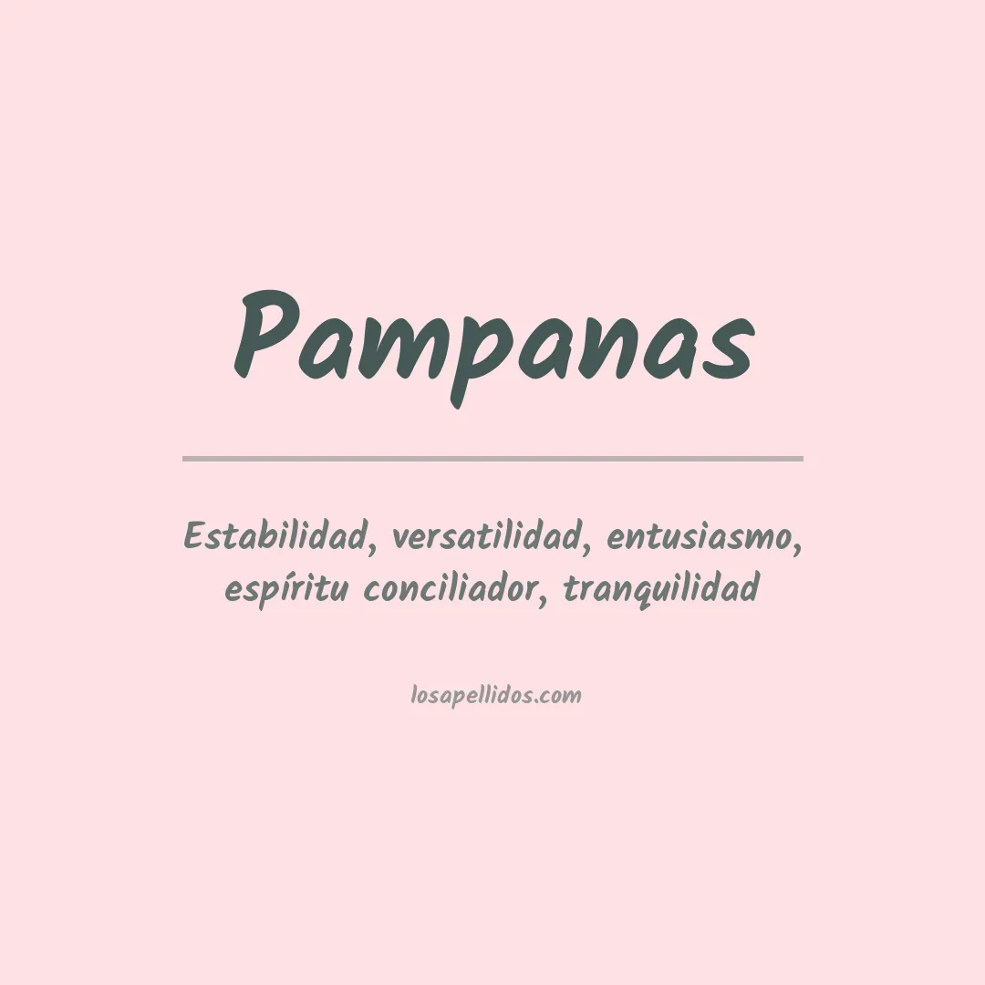 Significado del Apellido Pampanas