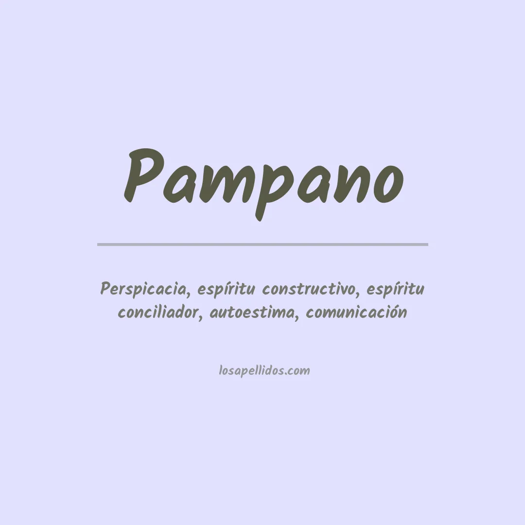 Apellido Pampano