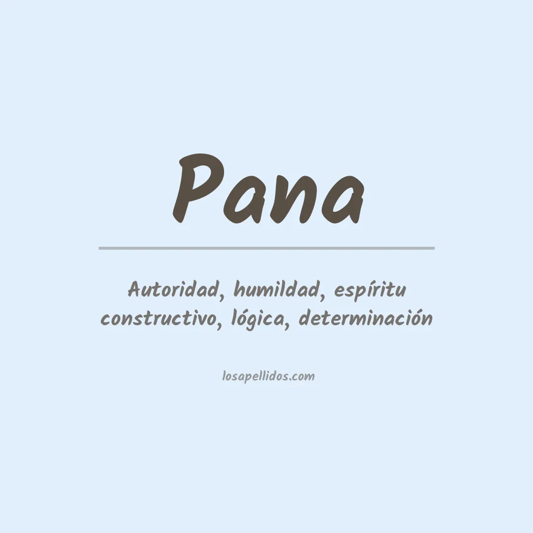Apellido Pana