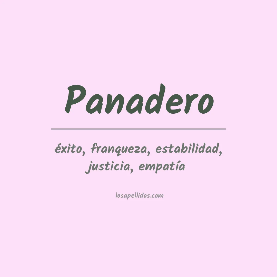 Apellido Panadero