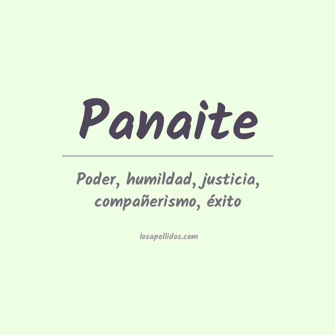 Apellido Panaite