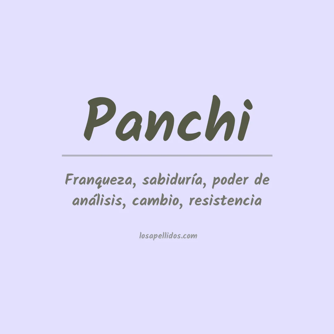 Apellido Panchi