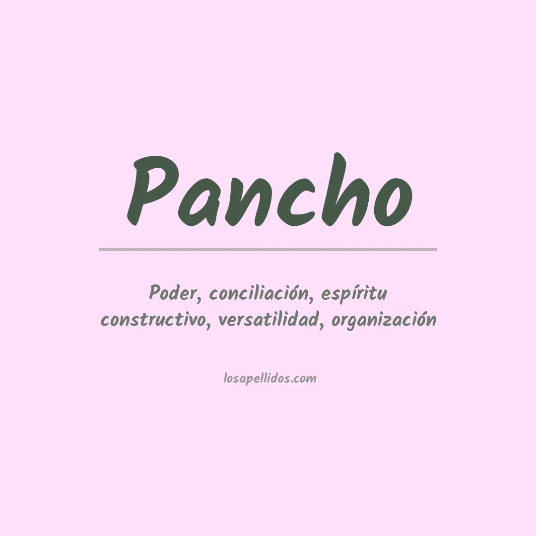 Apellido Pancho