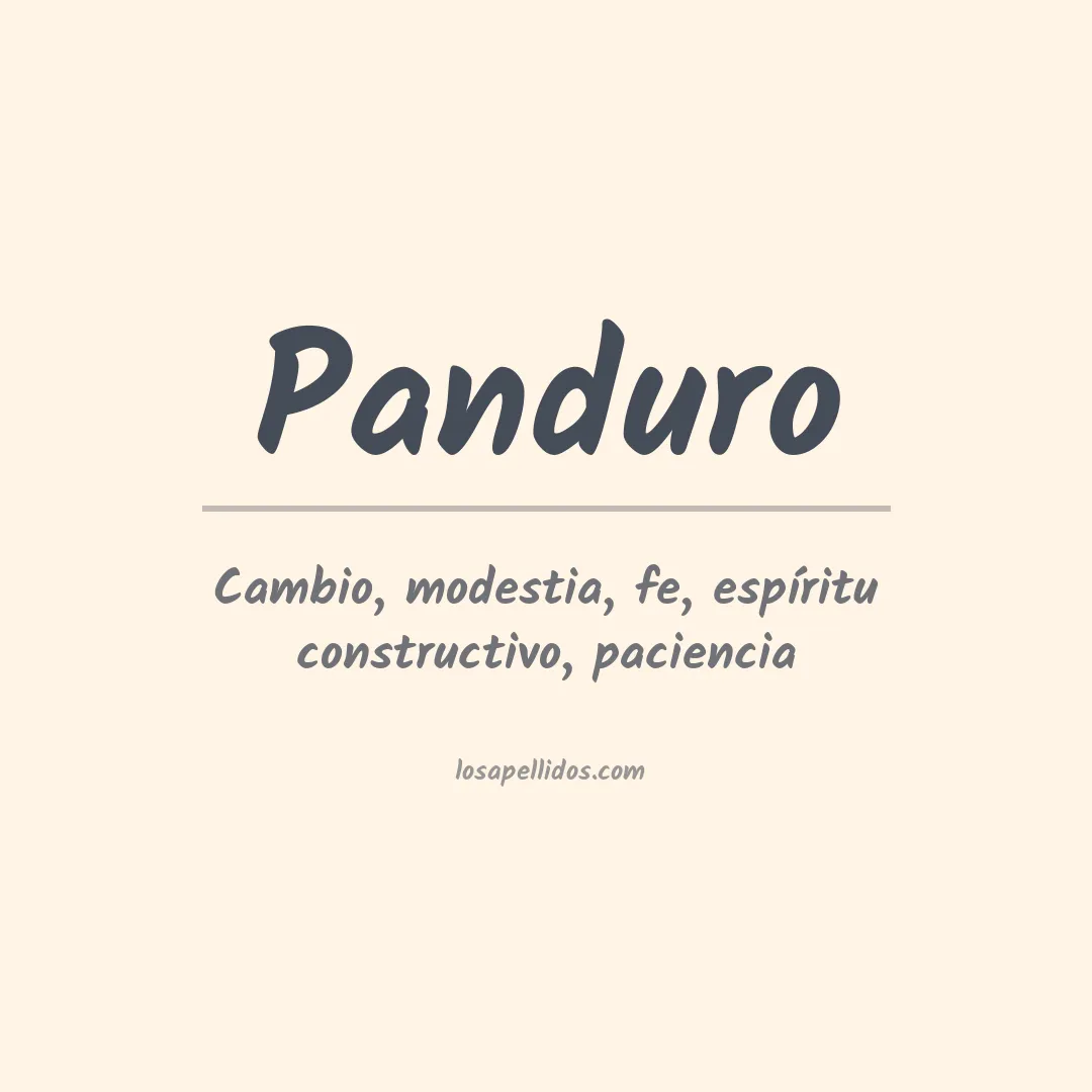 Apellido Panduro
