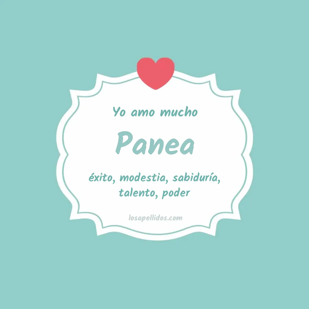 Yo amo mucho Panea