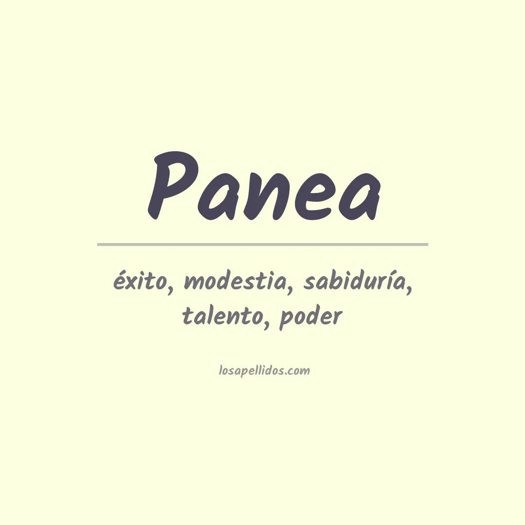 Apellido Panea