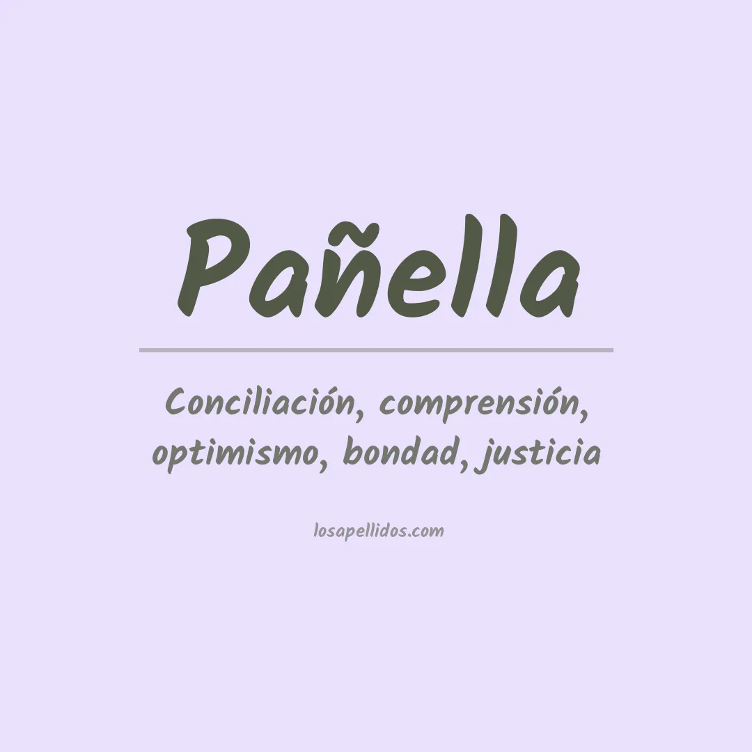 Apellido Pañella