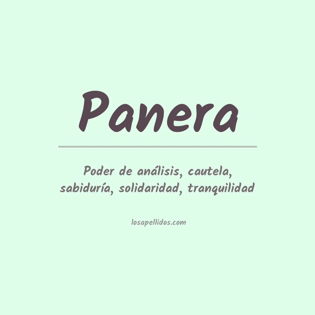 Apellido Panera