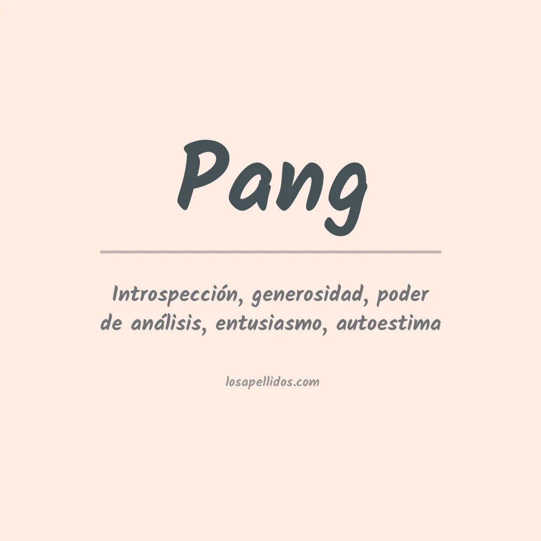 Apellido Pang