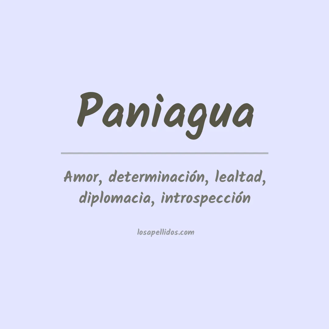 Apellido Paniagua
