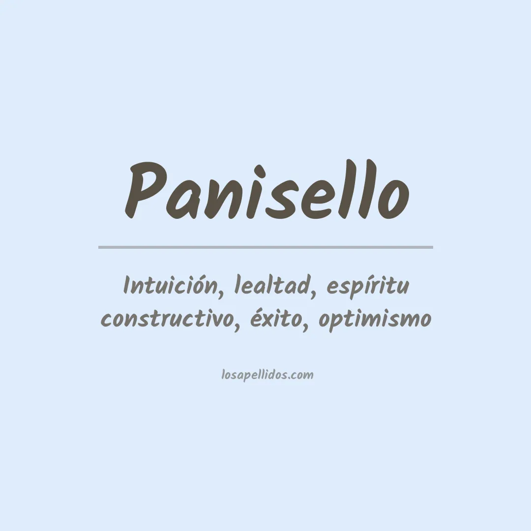 Apellido Panisello