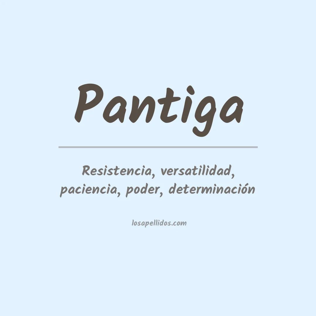 Apellido Pantiga