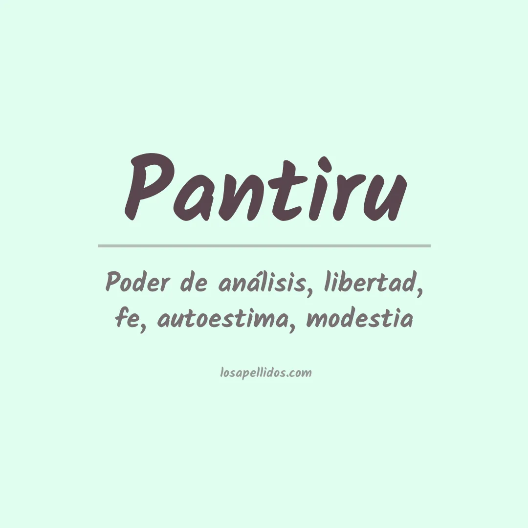 Apellido Pantiru