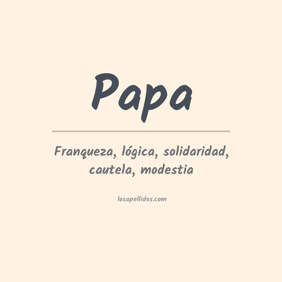 Apellido Papa