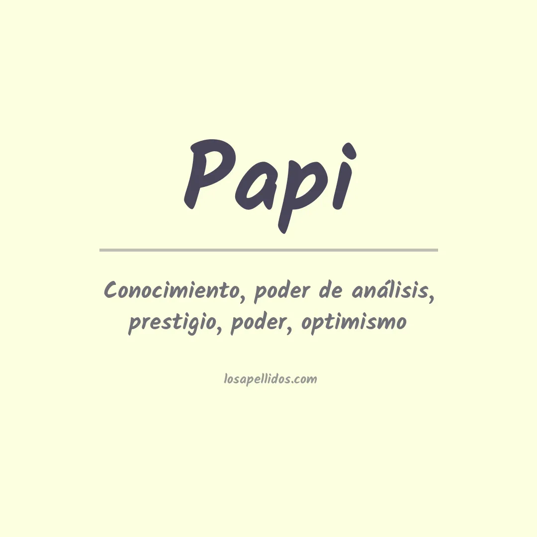 Apellido Papi