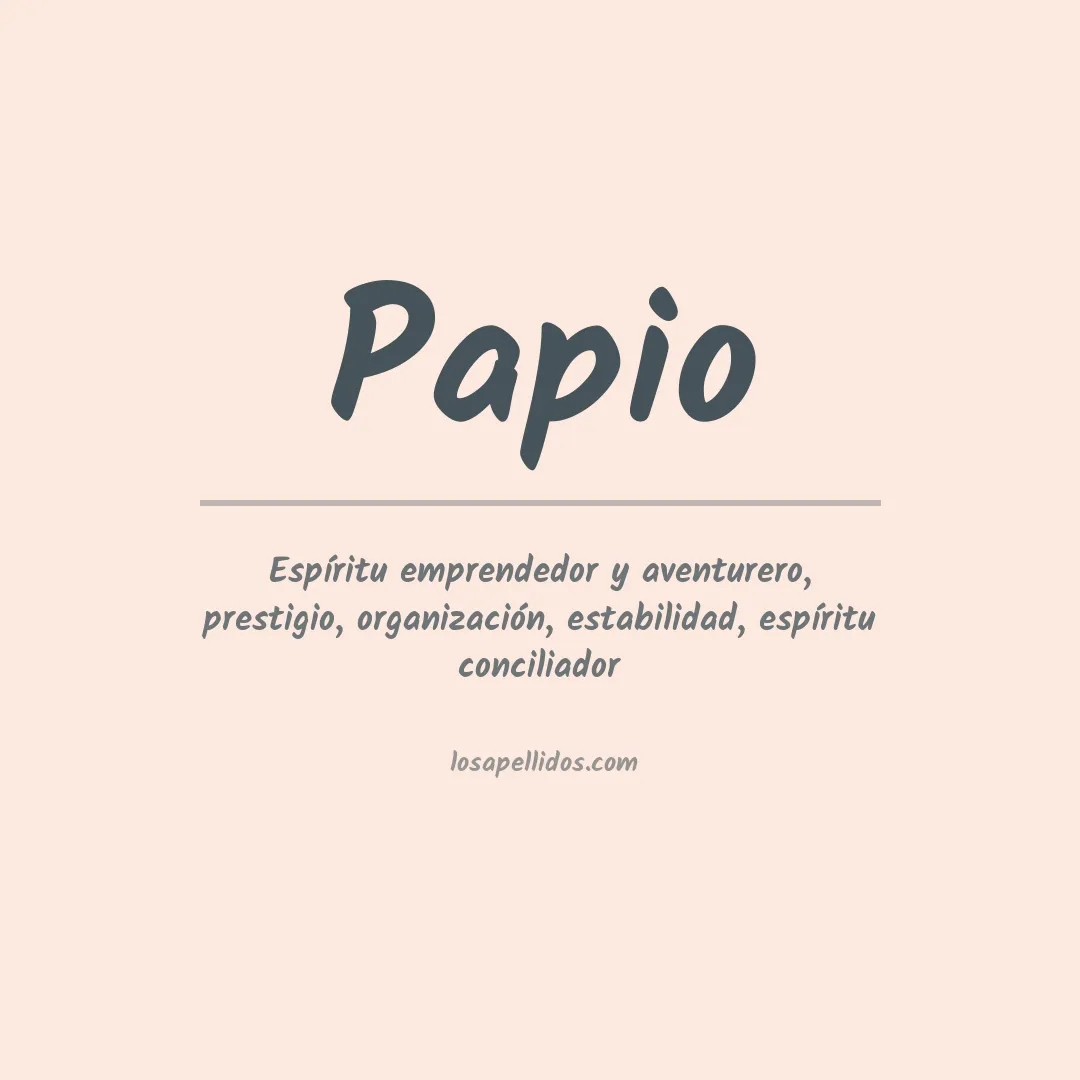 Apellido Papio
