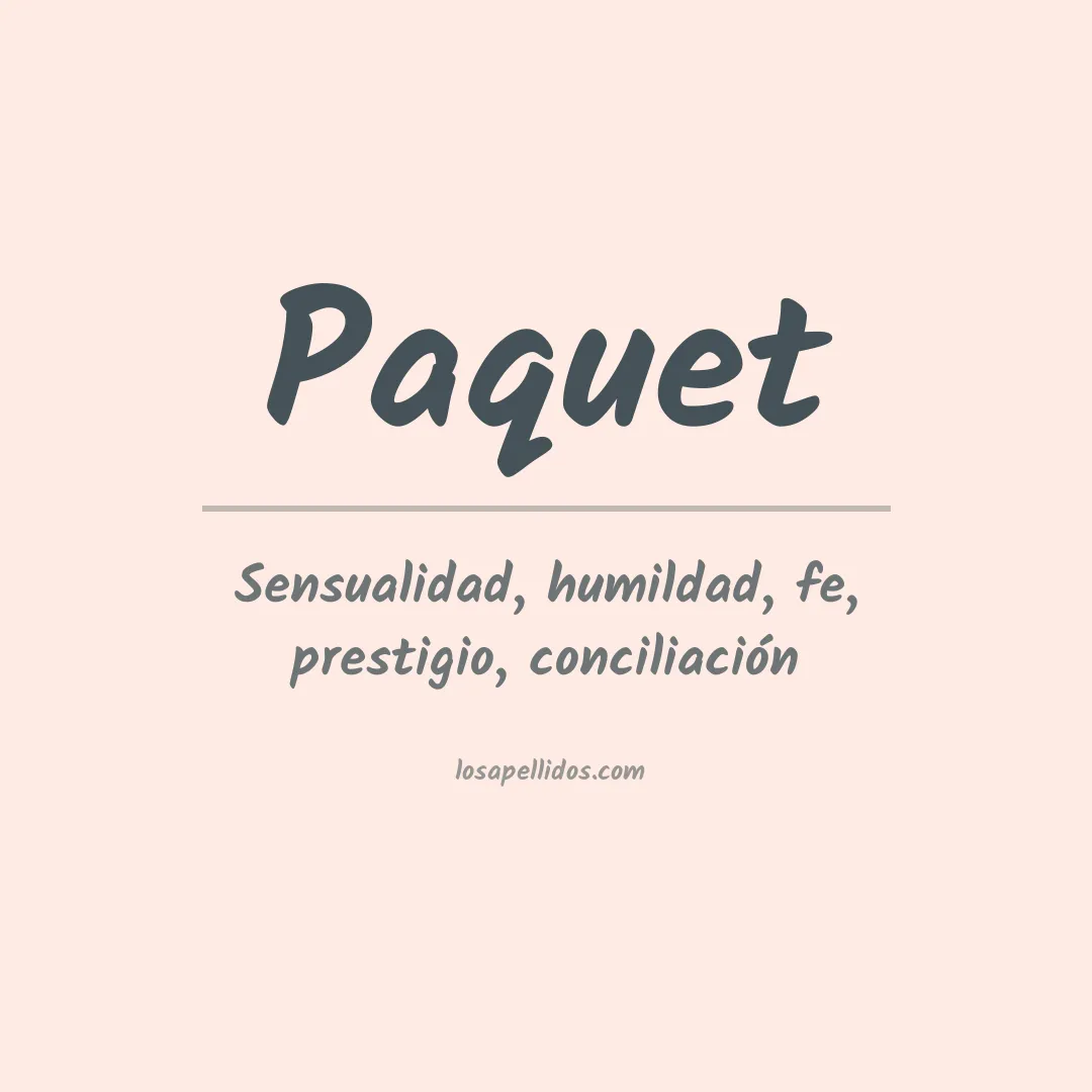 Apellido Paquet
