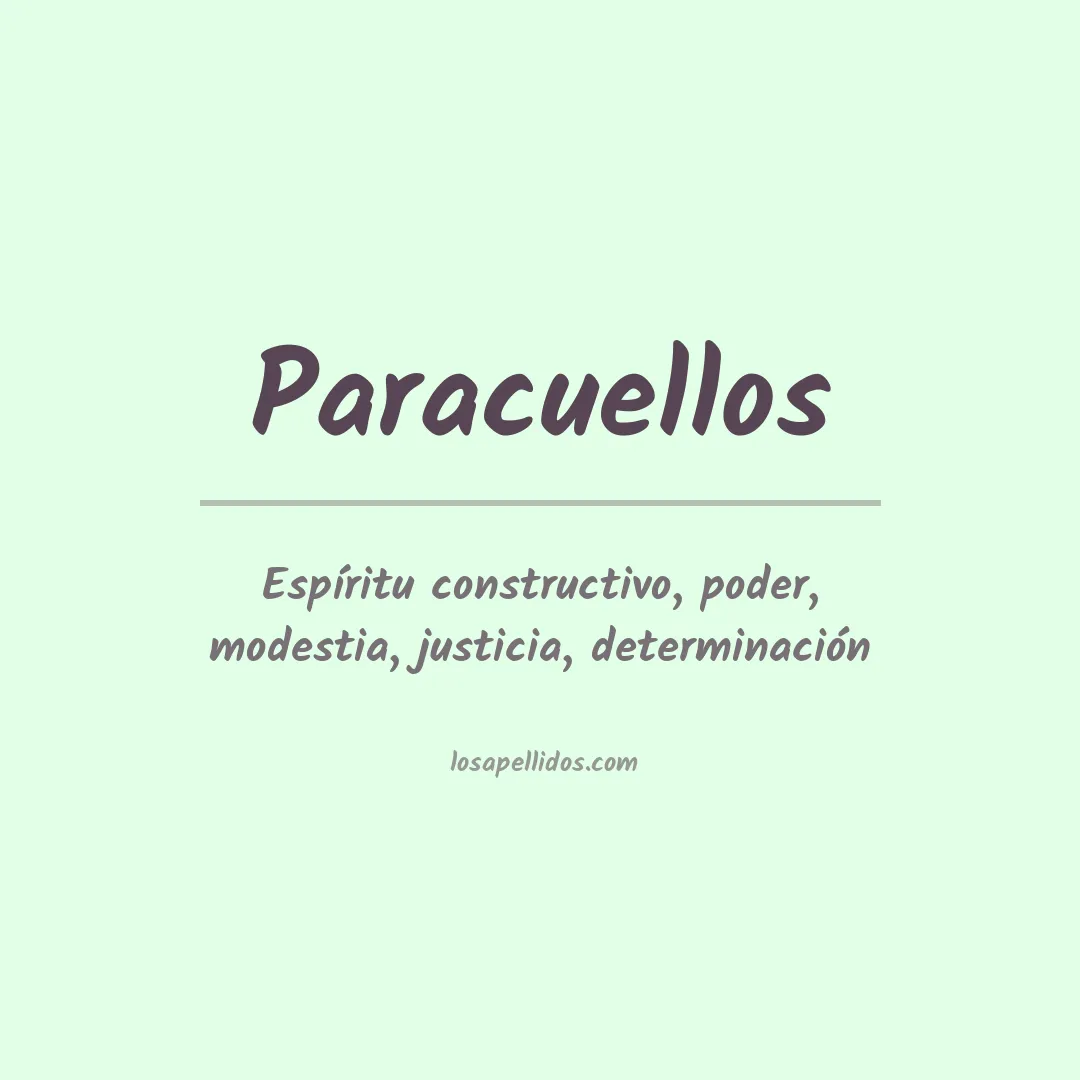 Apellido Paracuellos