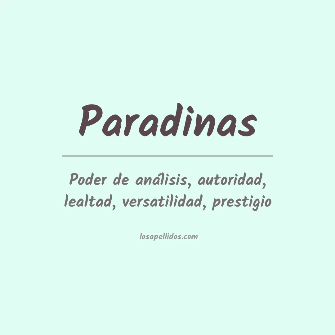 Apellido Paradinas