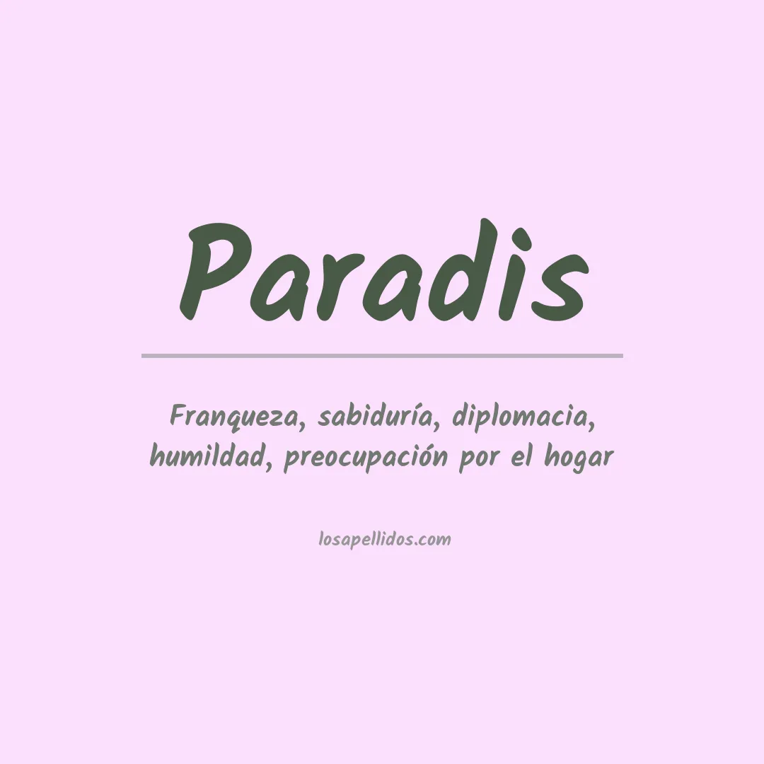 Apellido Paradis