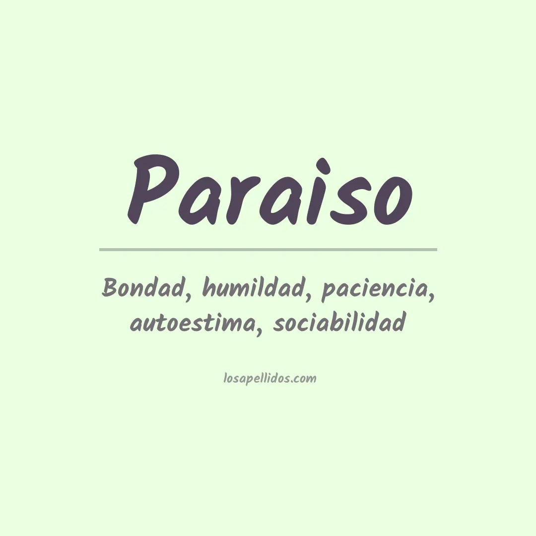 Apellido Paraiso