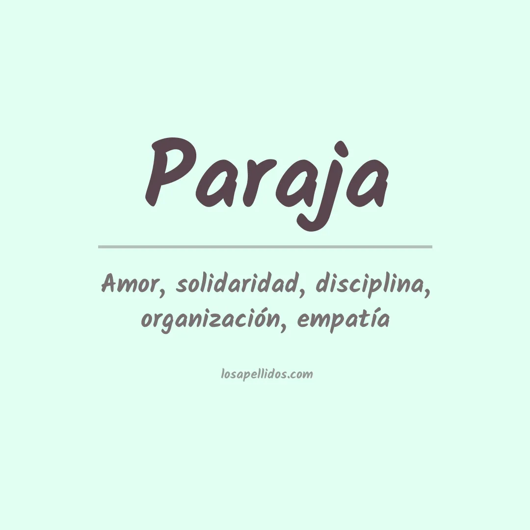 Apellido Paraja