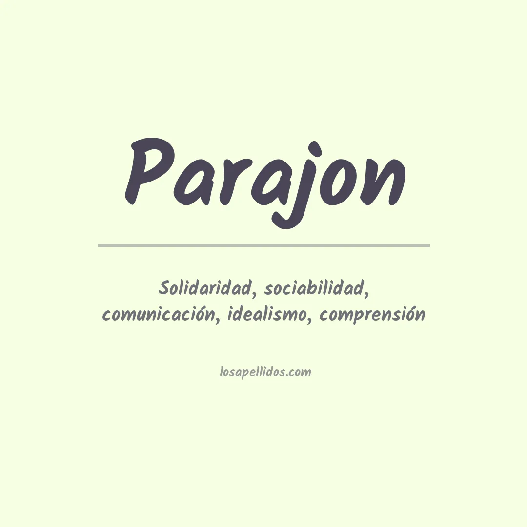 Apellido Parajon