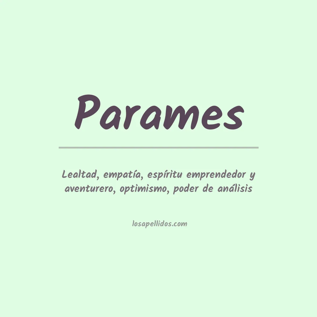 Apellido Parames