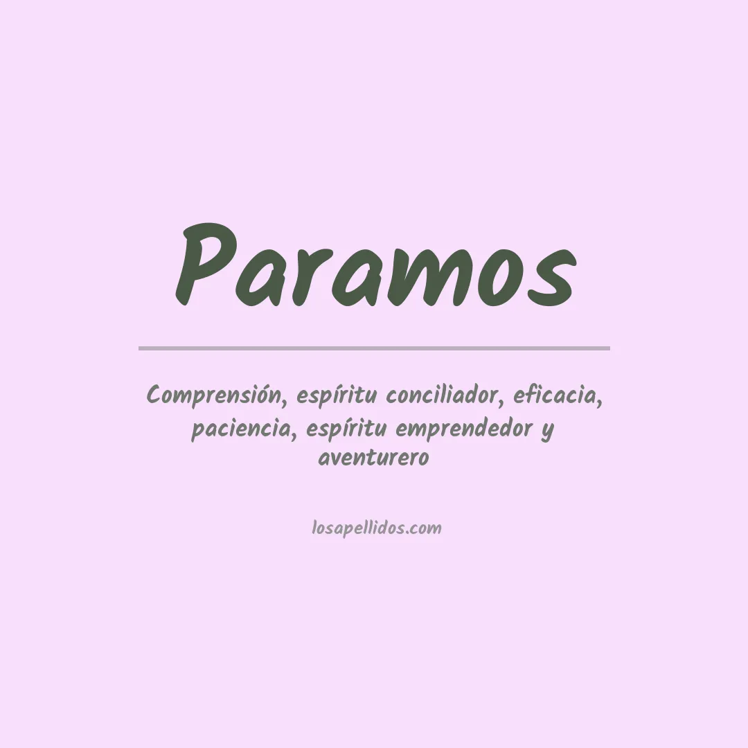 Apellido Paramos