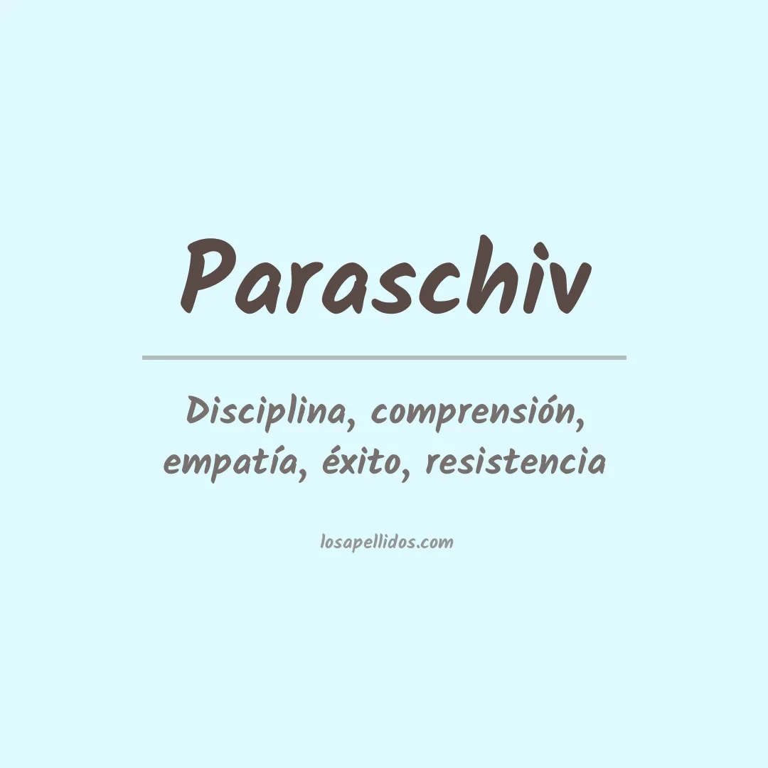 Apellido Paraschiv