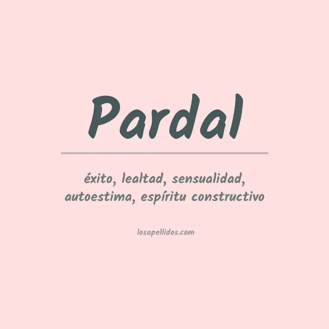 Apellido Pardal