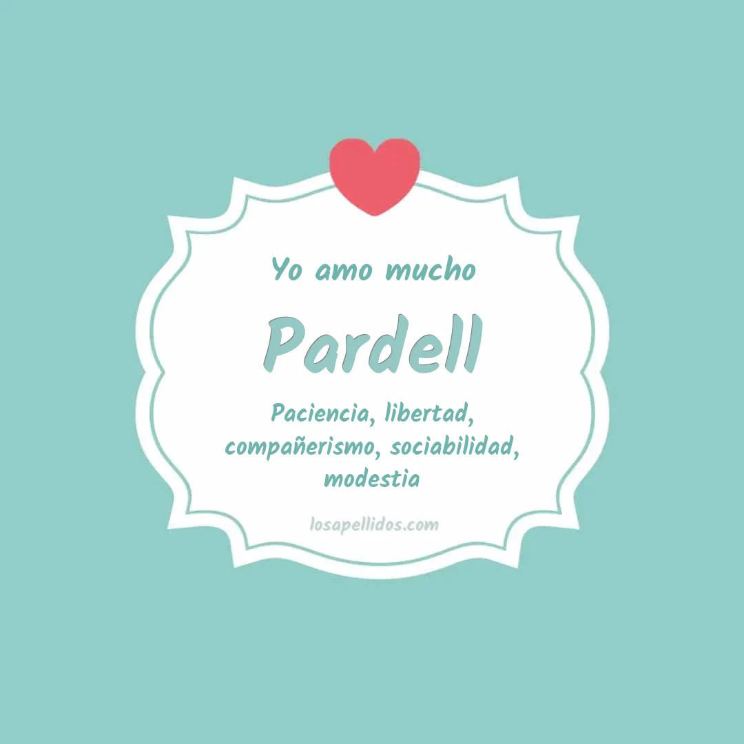 Yo amo mucho Pardell