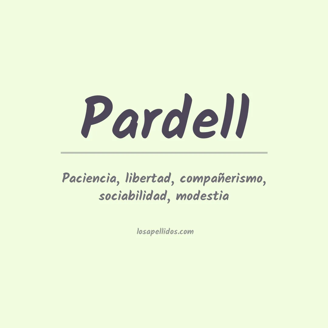 Apellido Pardell