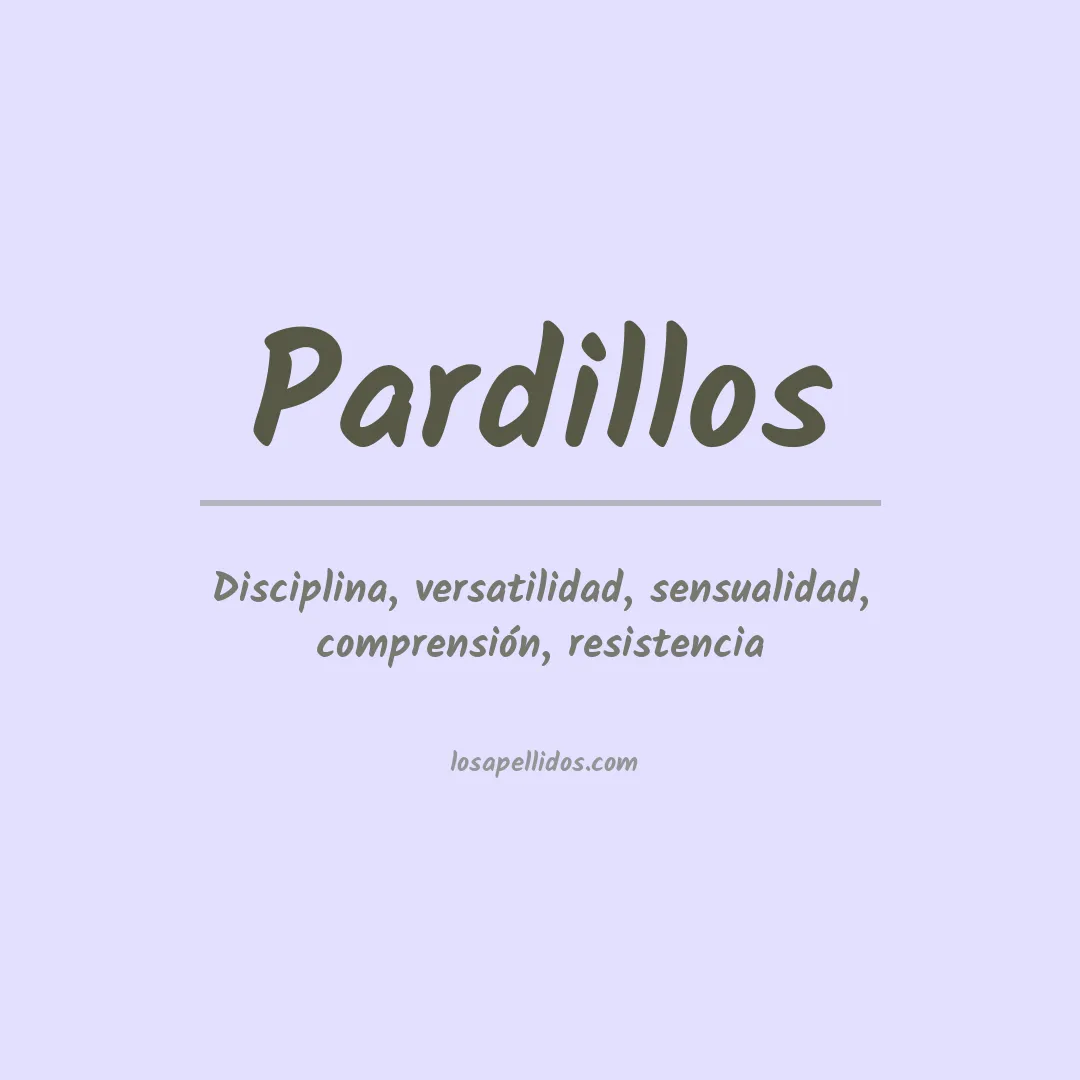 Apellido Pardillos