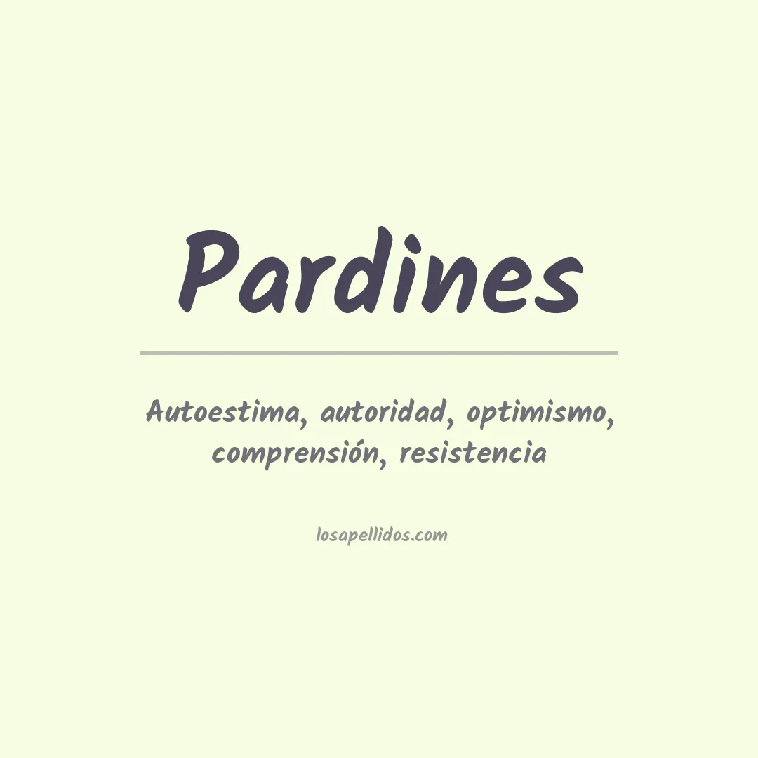 Apellido Pardines