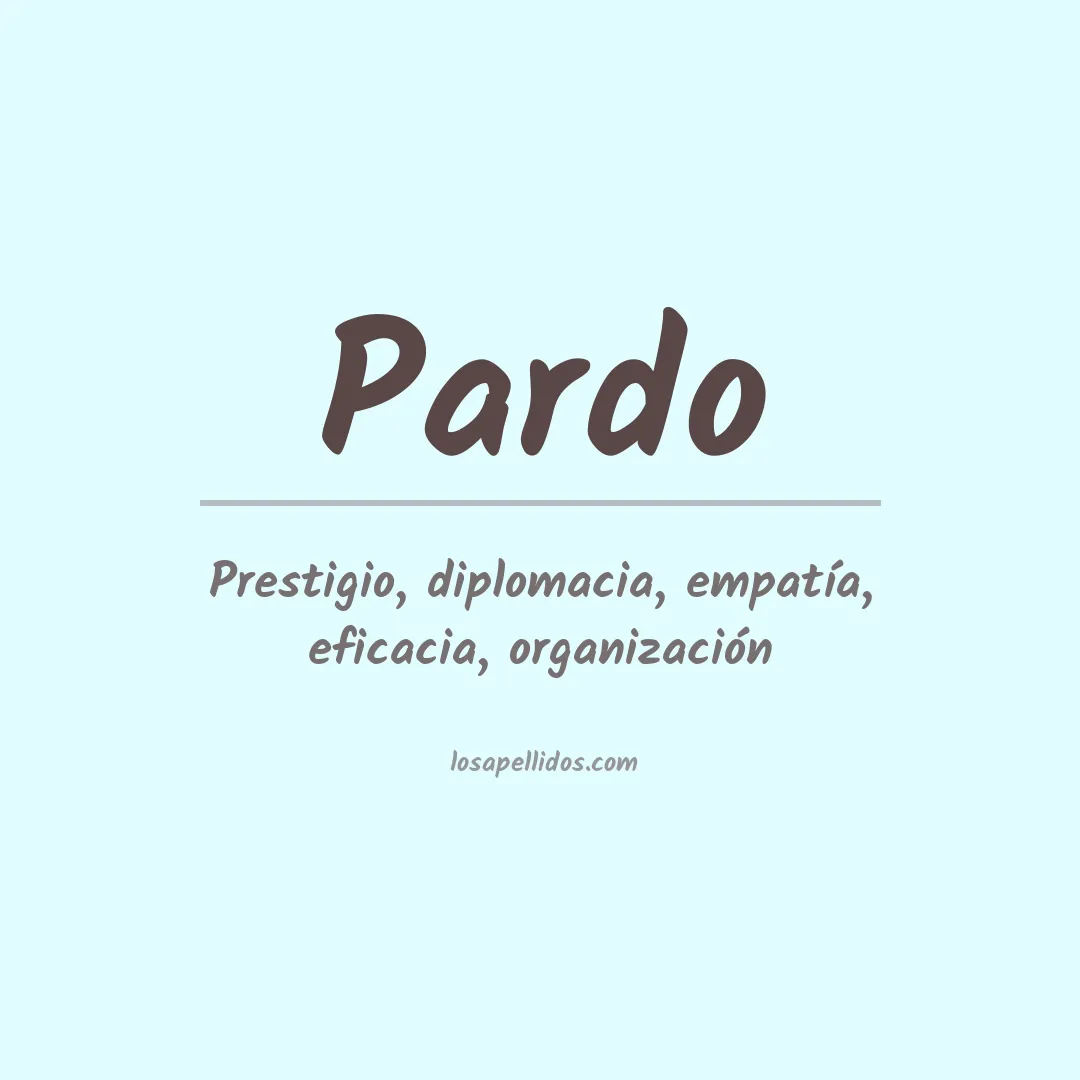 Apellido Pardo