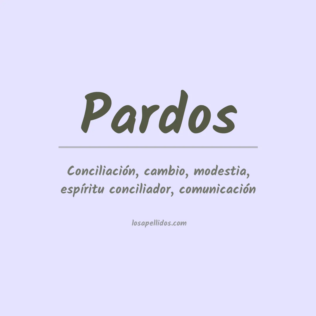 Apellido Pardos